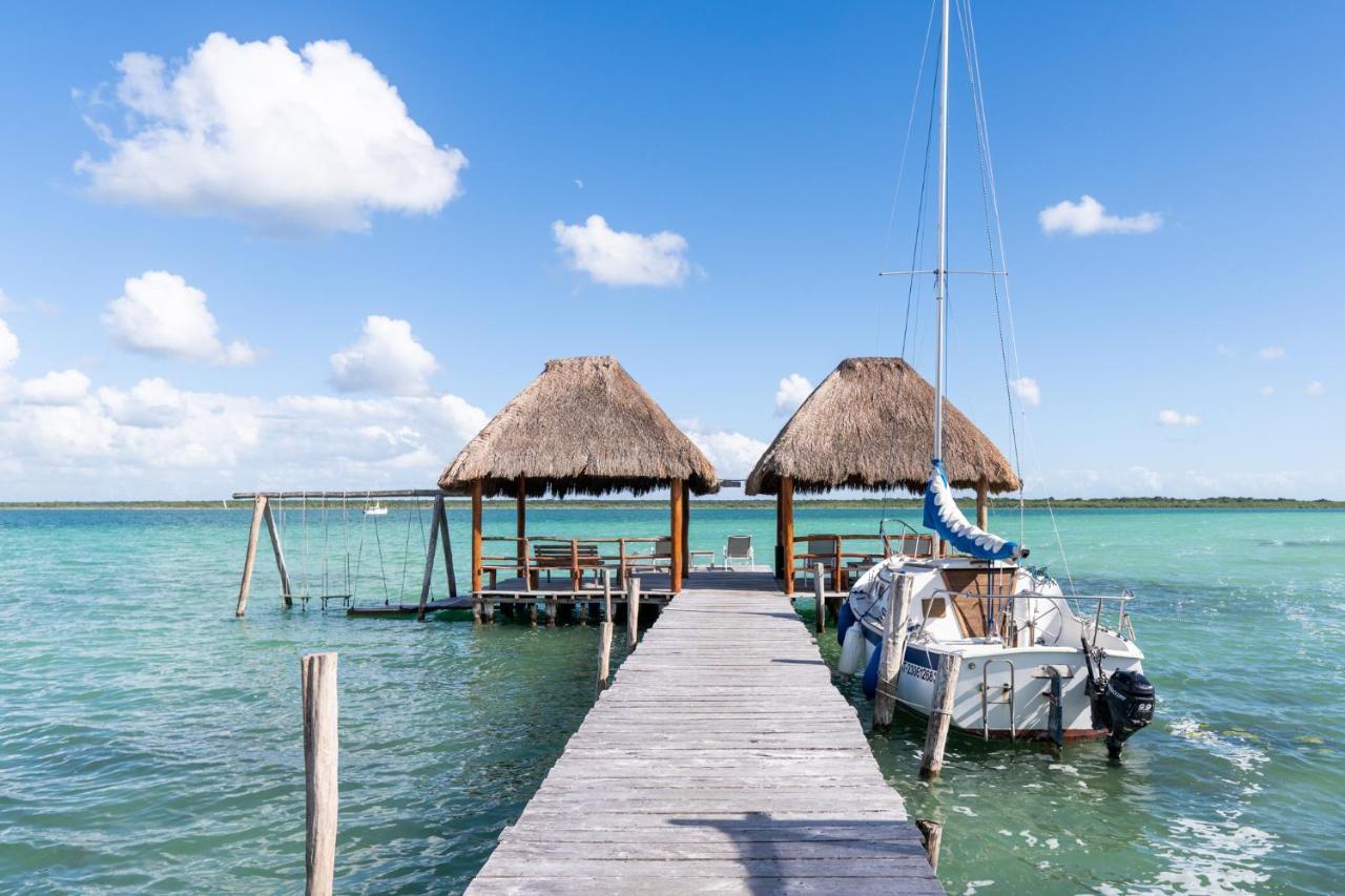 Lagoon Front Hut: Daily Cleaning, Bikes & Kayaks! Bacalar Exterior foto